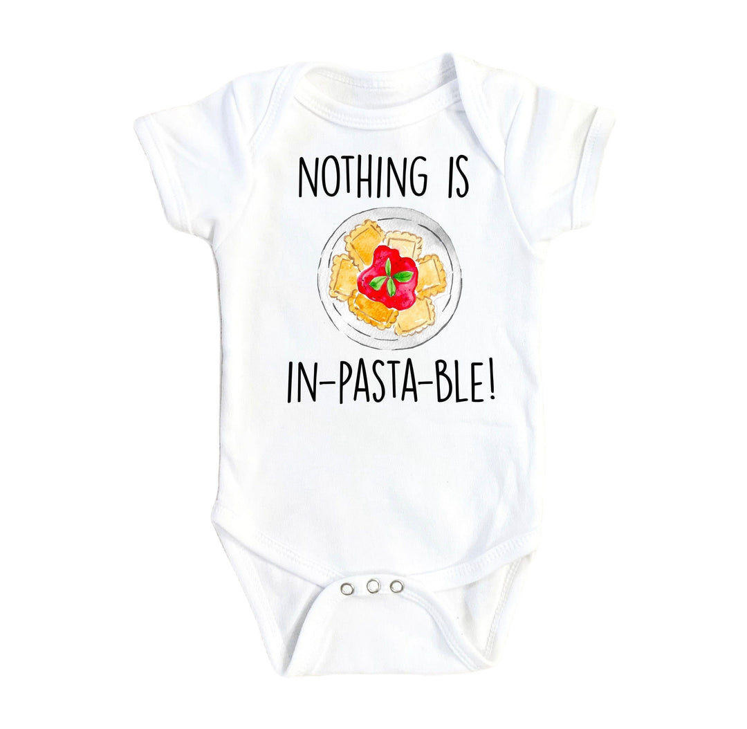 Italian Pasta Pun - Baby Boy Girl Clothes Infant Bodysuit Funny Cute Newborn Onesie