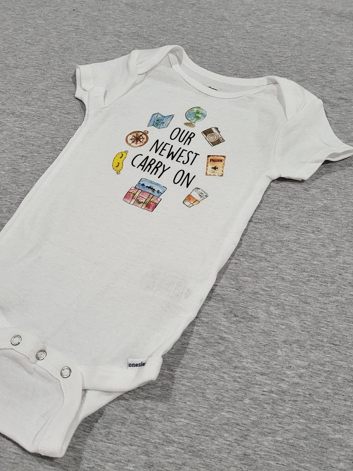 Travel Carry On - Baby Boy Girl Clothes Infant Bodysuit Funny Cute Newborn 1B Onesie