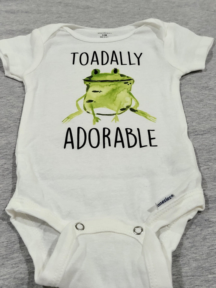 Frog Adorable - Baby Boy Girl Clothes Infant Bodysuit Funny Cute Newborn Onesie