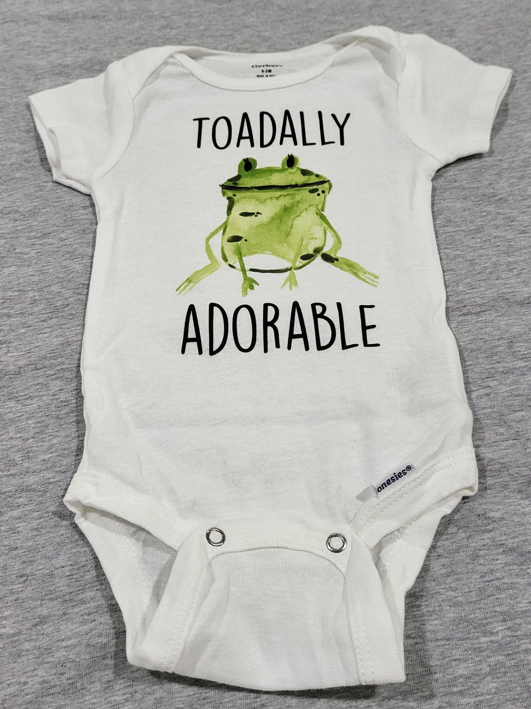 Frog Adorable - Baby Boy Girl Clothes Infant Bodysuit Funny Cute Newborn Onesie