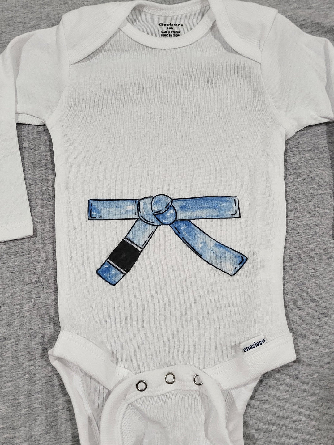 Jiu Jitsu Blue Belt - Baby Boy Girl Clothes Infant Bodysuit Funny Cute Newborn Onesie