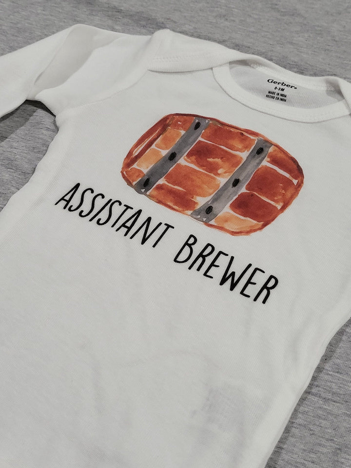 Beer Assistant - Baby Boy Girl Clothes Infant Bodysuit Funny Cute Newborn Onesie