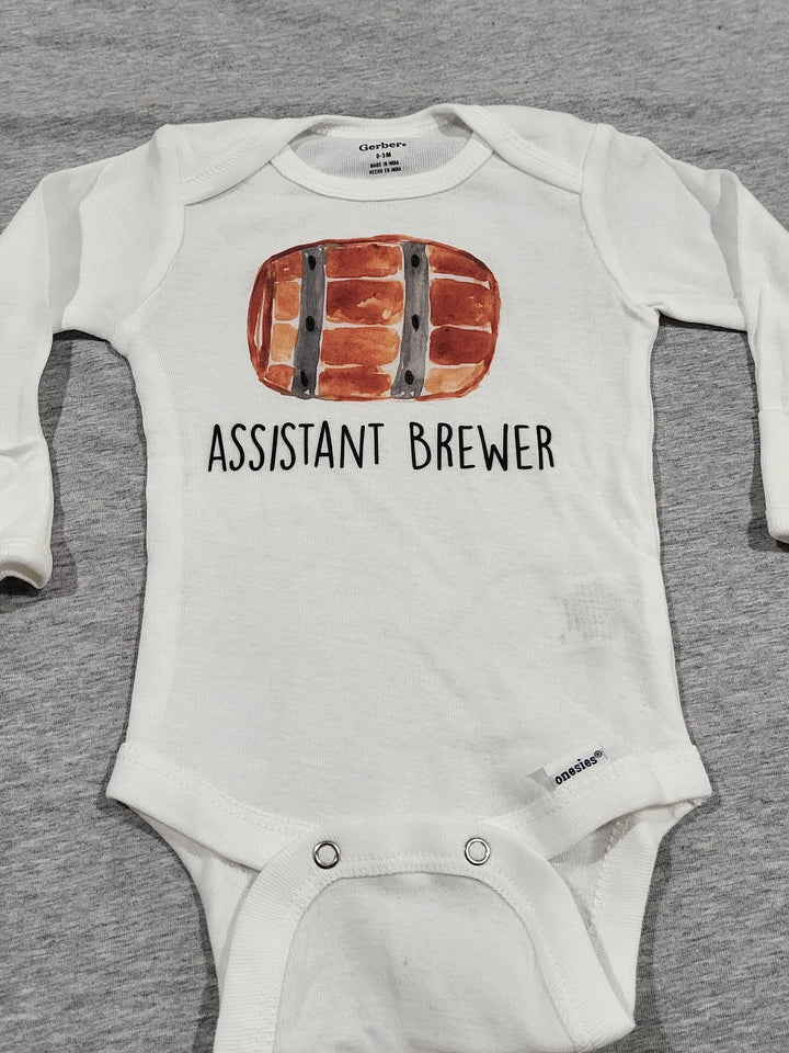 Beer Assistant - Baby Boy Girl Clothes Infant Bodysuit Funny Cute Newborn Onesie