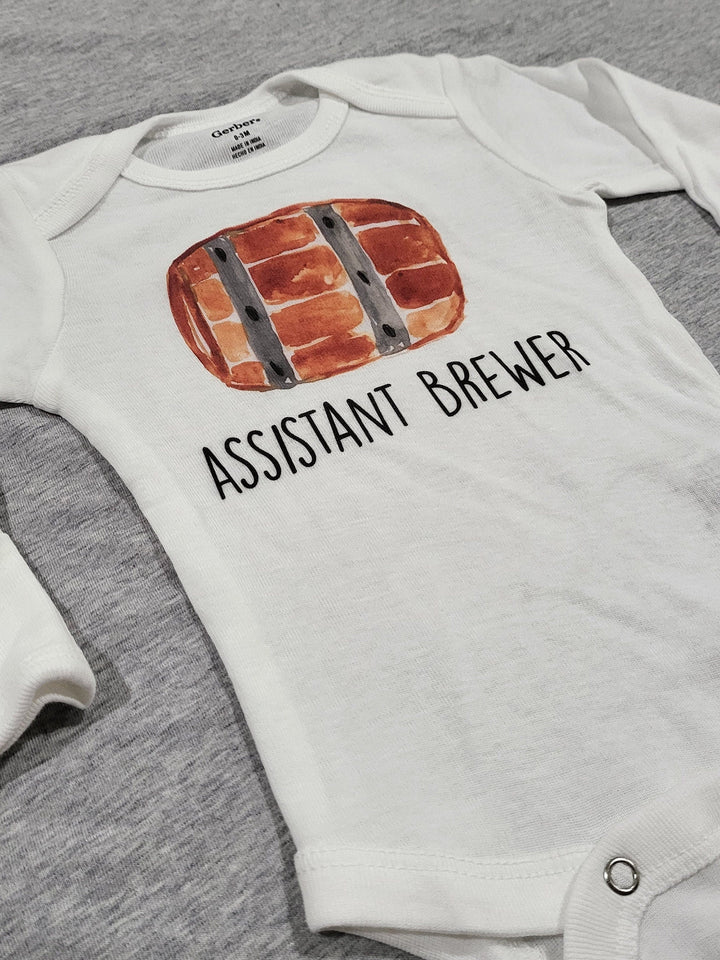 Beer Assistant - Baby Boy Girl Clothes Infant Bodysuit Funny Cute Newborn Onesie