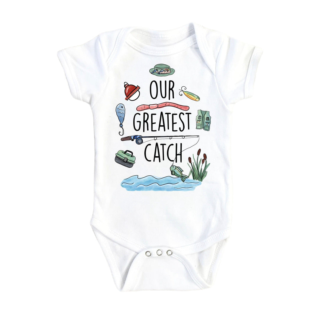 Fishing Catch - Baby Boy Girl Clothes Infant Bodysuit Funny Cute Newborn Onesie