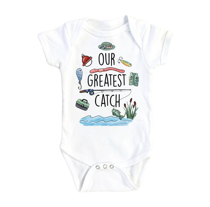 Fishing Catch - Baby Boy Girl Clothes Infant Bodysuit Funny Cute Newborn Onesie