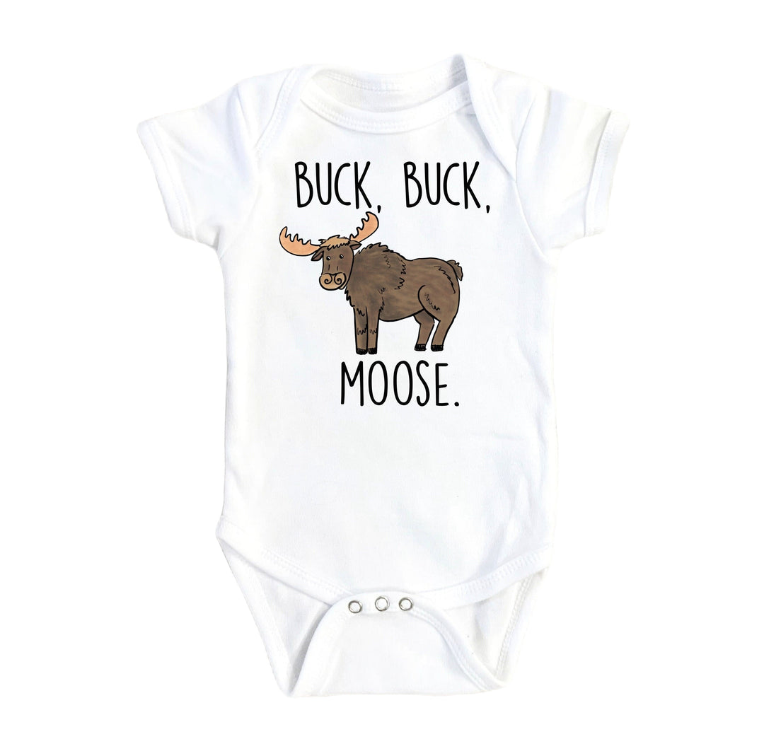 Moose Buck - Baby Boy Girl Clothes Infant Bodysuit Funny Cute Newborn Onesie