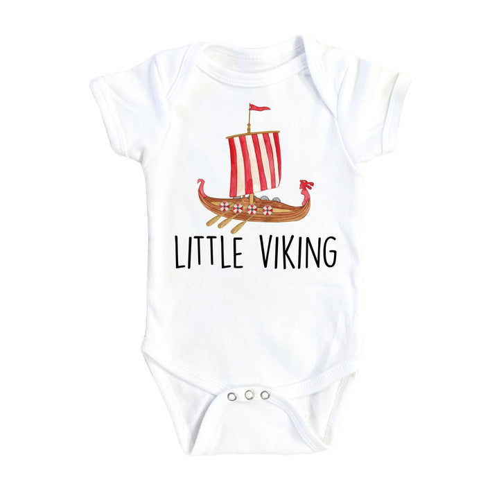 Little Viking - Baby Boy Girl Clothes Infant Bodysuit Funny Cute Newborn Onesie