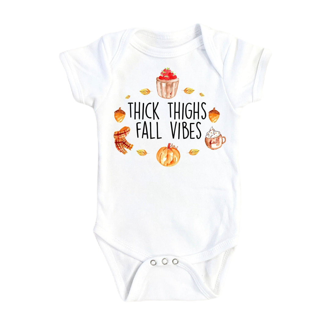 Fall Thick Thighs 2 - Baby Boy Girl Clothes Infant Bodysuit Funny Cute Newborn Onesie