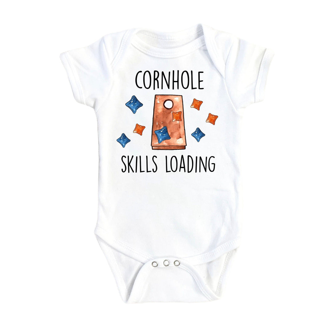 Cornhole Skills - Baby Boy Girl Clothes Infant Bodysuit Funny Cute Newborn Onesie