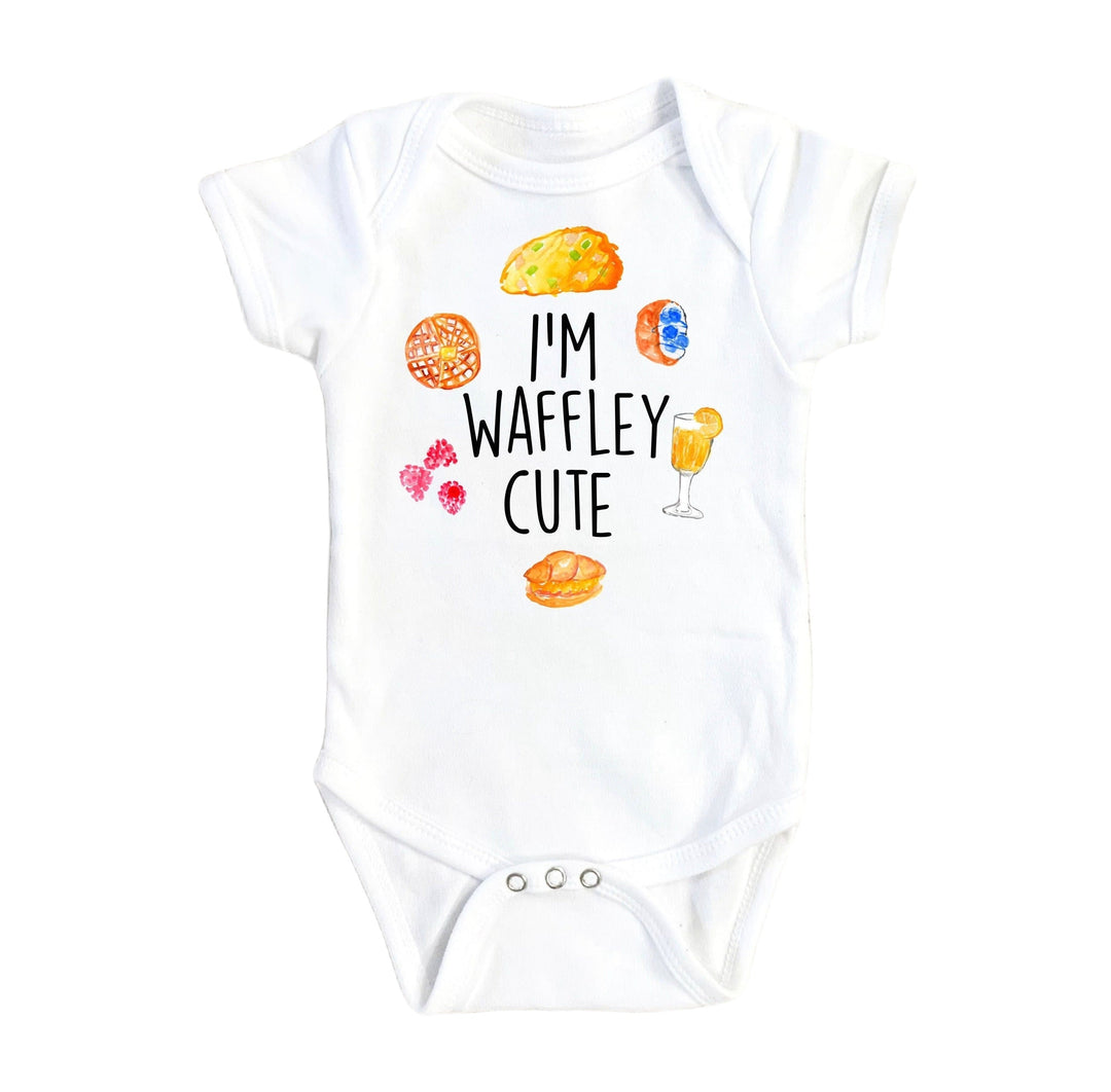 Waffle Cute - Baby Boy Girl Clothes Infant Bodysuit Funny Newborn Onesie