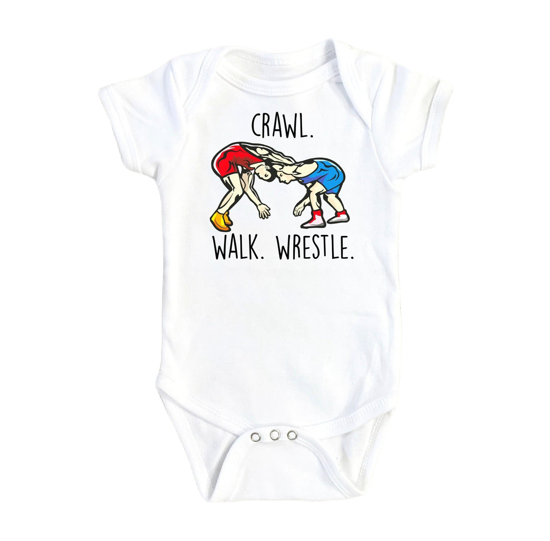 Wrestling - Baby Boy Girl Clothes Infant Bodysuit Funny Cute Newborn 1B Onesie