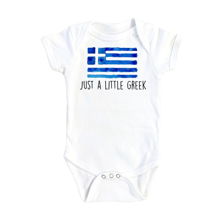 Little Greek - Baby Boy Girl Clothes Infant Bodysuit Funny Cute Newborn Onesie