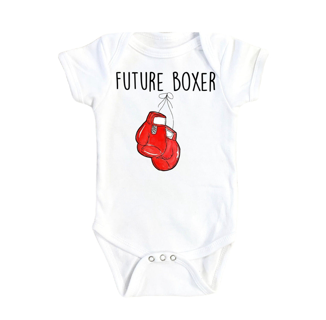 Boxing Future Red - Baby Boy Girl Clothes Infant Bodysuit Funny Cute Newborn Onesie