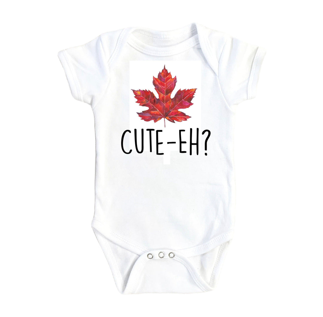 Canada Cute Eh 2- Baby Boy Girl Clothes Infant Bodysuit Funny Newborn Onesie