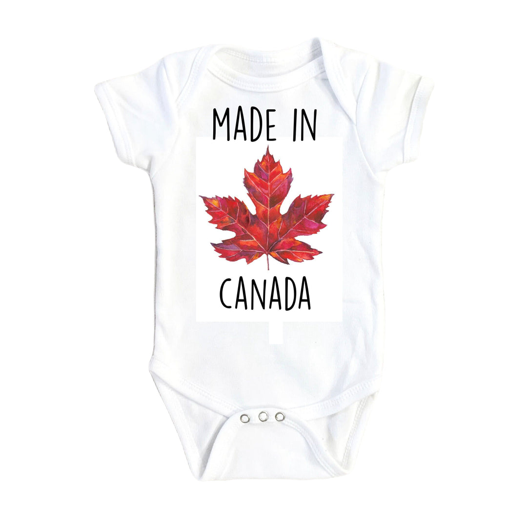 Canada Made Leaf - Baby Boy Girl Clothes Infant Bodysuit Funny Cute Newborn Onesie