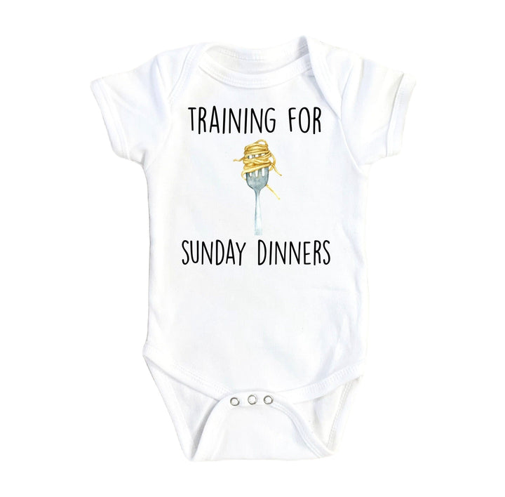 Pasta Italian Sunday - Baby Boy Girl Clothes Infant Bodysuit Funny Cute Newborn Onesie