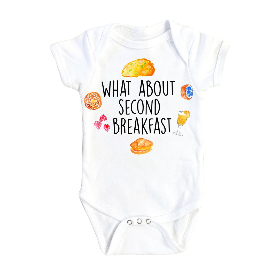 Second Breakfast Fantasy - Baby Boy Girl Clothes Infant Bodysuit Funny Cute Newborn Onesie