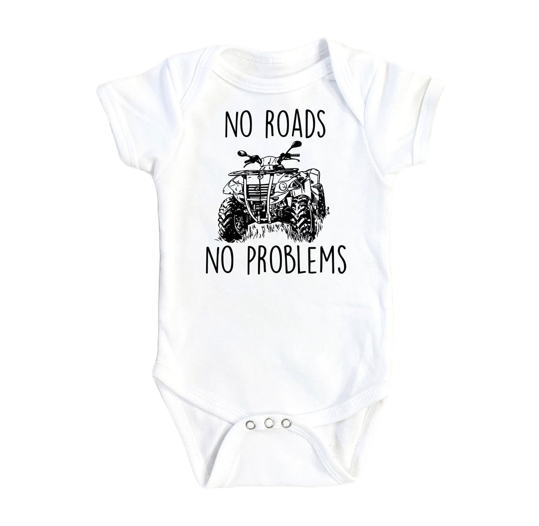 Atv Roads - Baby Boy Girl Clothes Infant Bodysuit Funny Cute Newborn Onesie