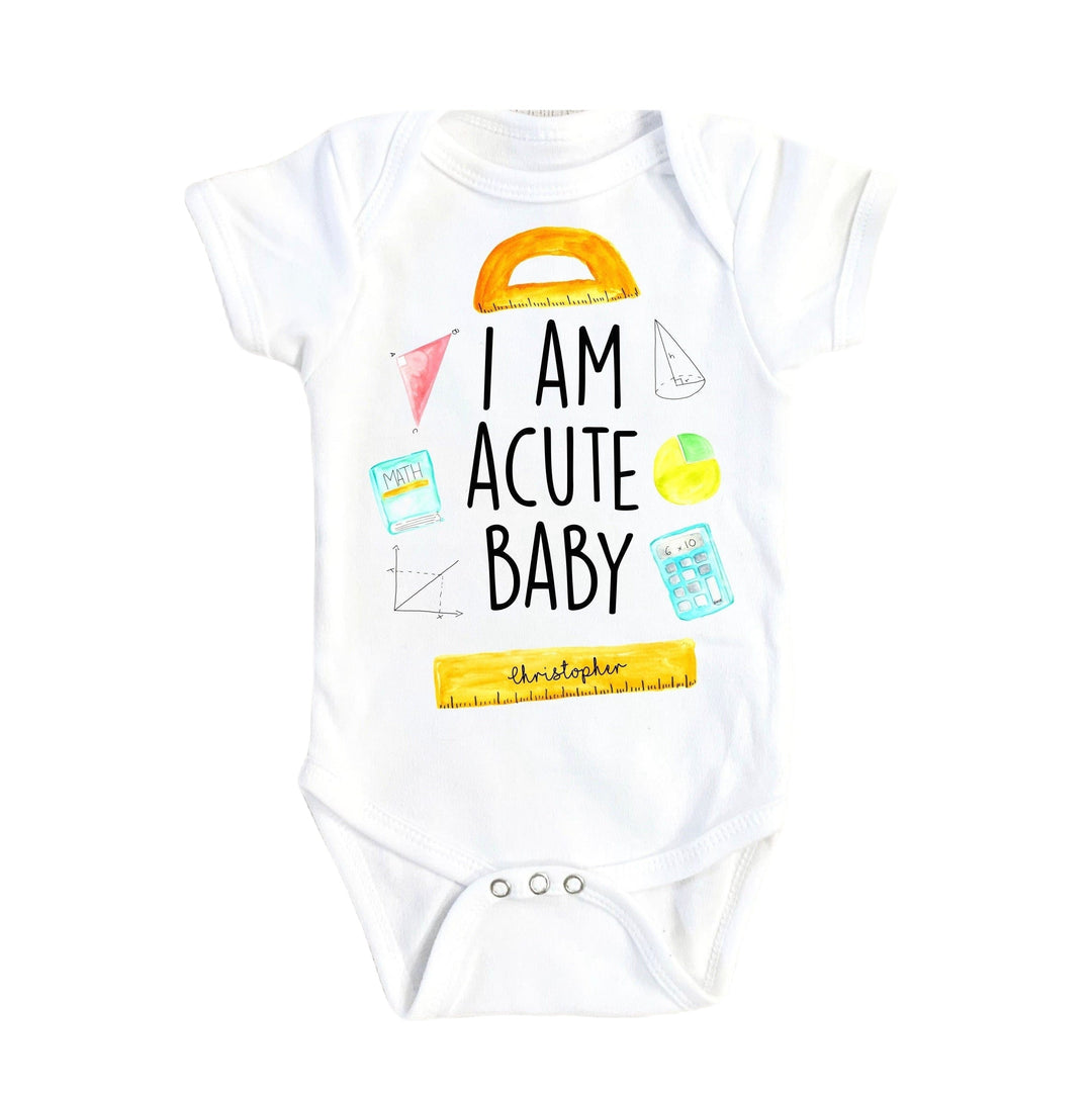 Math Acute - Baby Boy Girl Clothes Infant Bodysuit Funny Cute Newborn Onesie