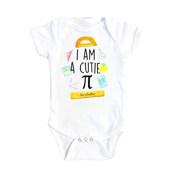 Math Cutie Pi - Baby Boy Girl Clothes Infant Bodysuit Funny Cute Newborn Onesie