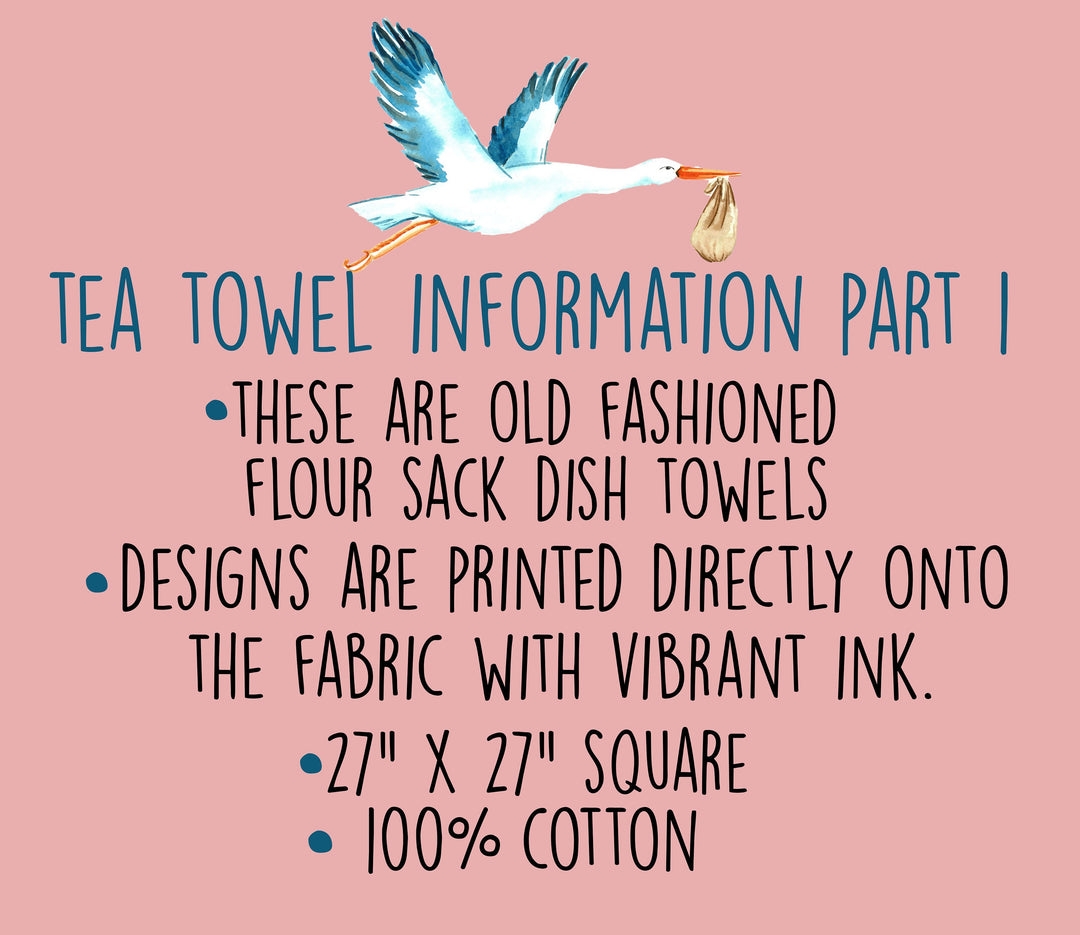 Cocktail Beach Coastal - Kitchen Tea Towel, Hand Dish, Housewarming, Funny, Friend, Gift