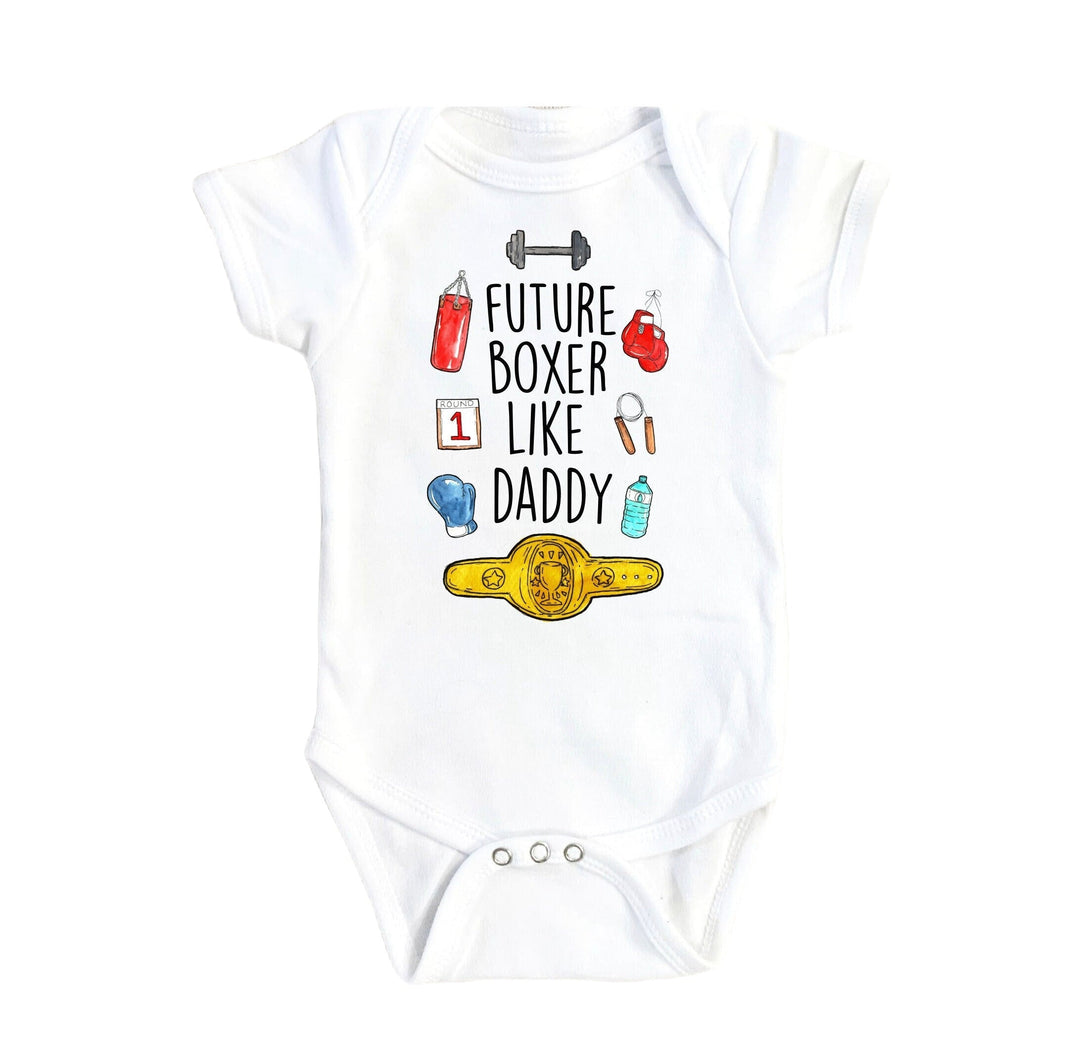 Boxing Belt - Baby Boy Girl Clothes Infant Bodysuit Funny Cute Newborn Onesie