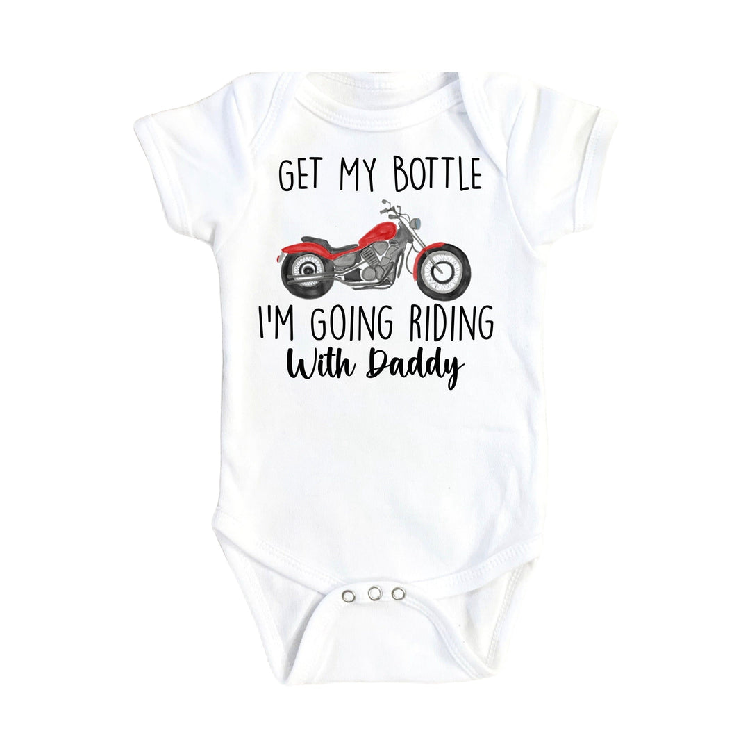 Motorcycle Bottle - Baby Boy Girl Clothes Infant Bodysuit Funny Cute Newborn Onesie