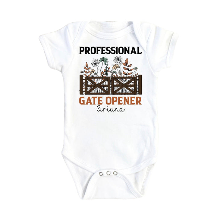 Farm Gate Opener - Baby Boy Girl Clothes Infant Bodysuit Funny Cute Newborn Onesie