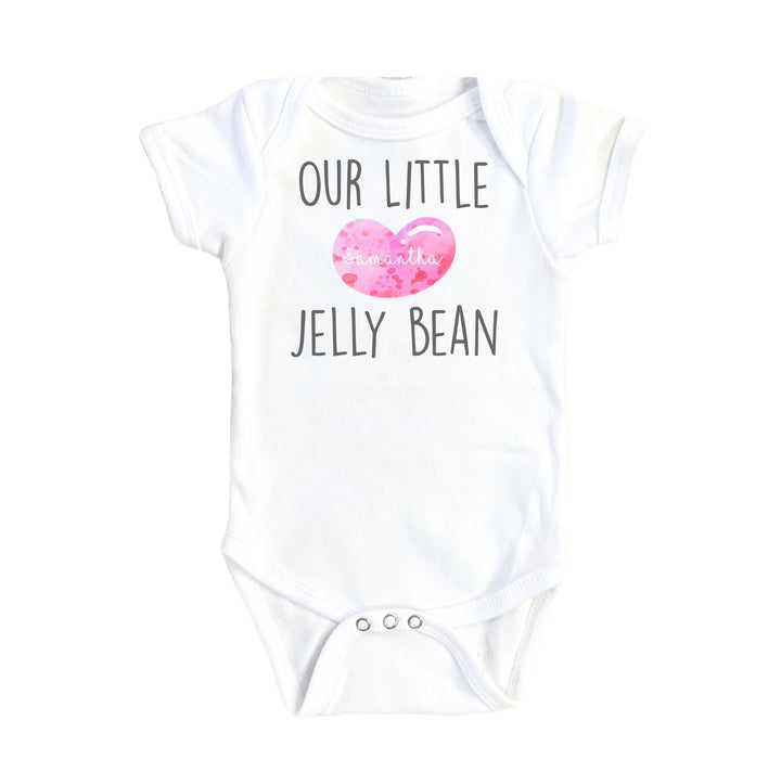 Jelly Bean Pink - Baby Boy Girl Clothes Infant Bodysuit Funny Cute Newborn Onesie