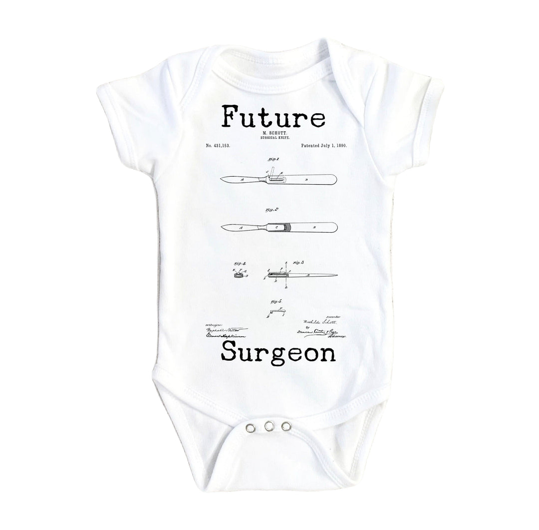 Surgeon Patent - Baby Boy Girl Clothes Infant Bodysuit Funny Cute Newborn Onesie