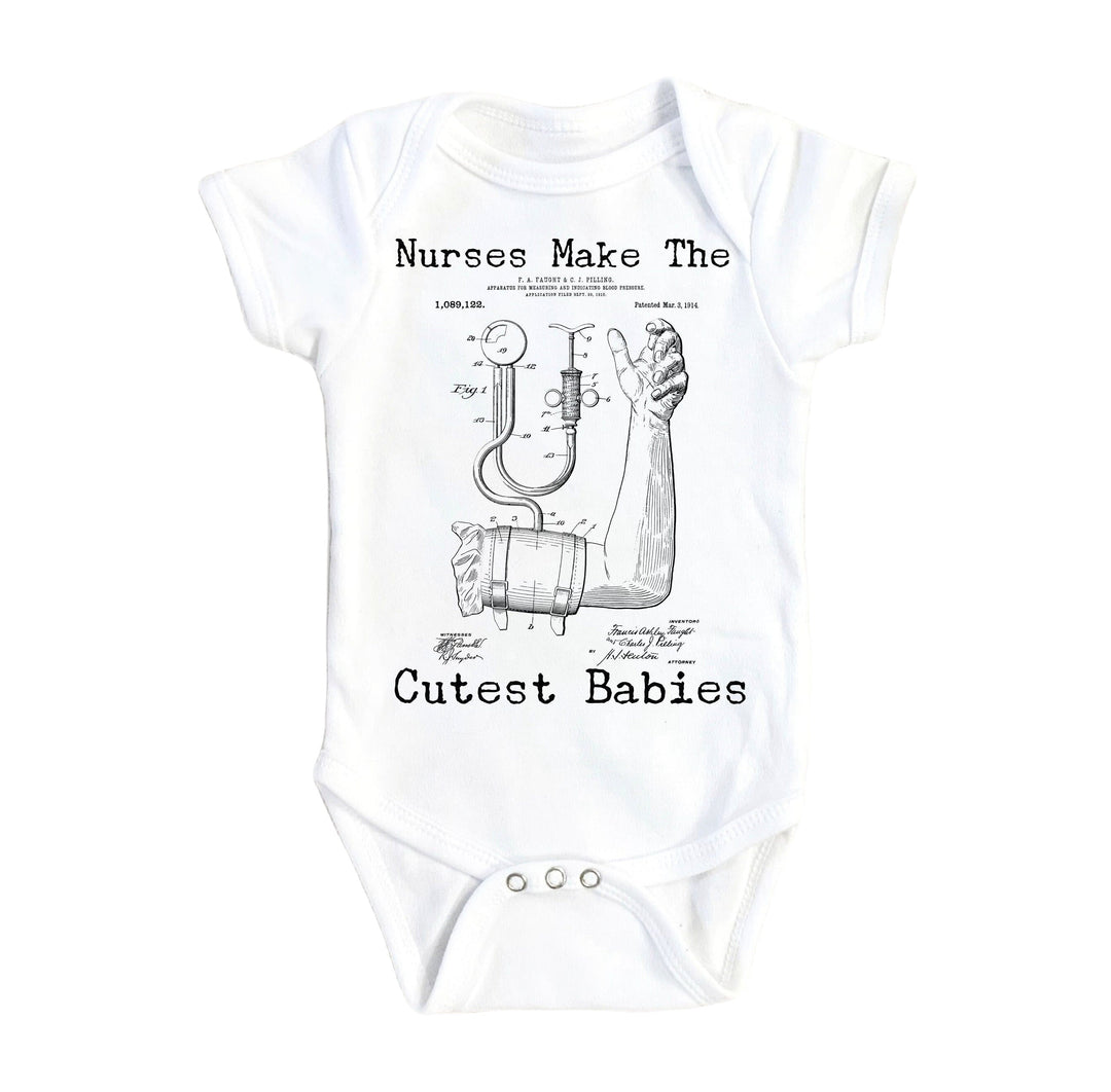 Nurse Patent - Baby Boy Girl Clothes Infant Bodysuit Funny Cute Newborn 1A Onesie