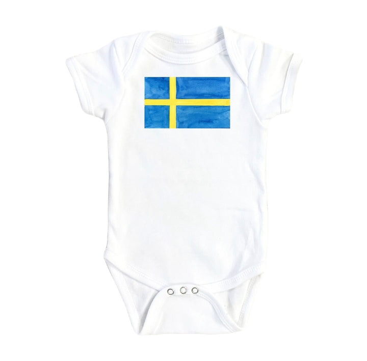 Sweden - Baby Boy Girl Clothes Infant Bodysuit Funny Cute Newborn Onesie