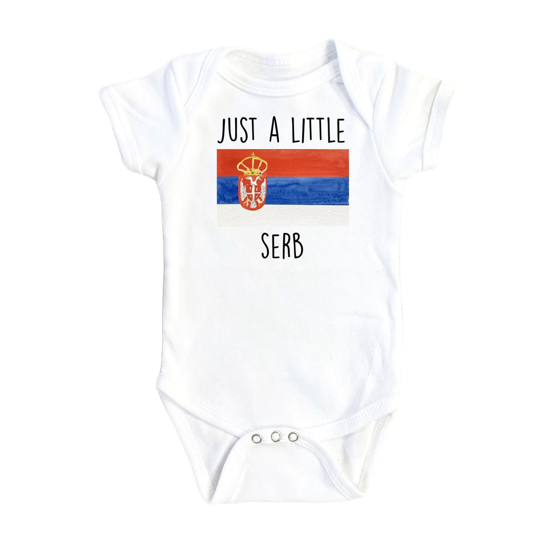 Serbian Just Little - Baby Boy Girl Clothes Infant Bodysuit Funny Cute Newborn Onesie