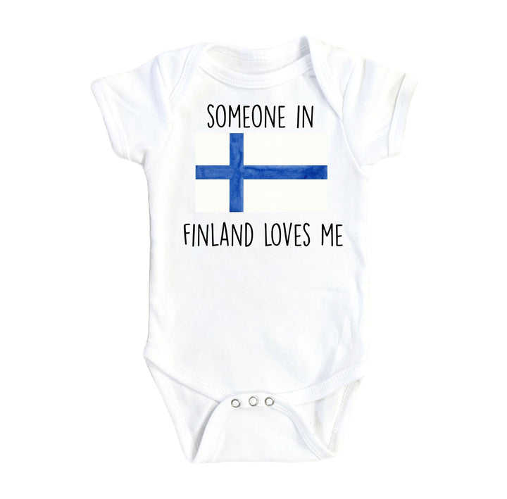 Finland Love - Baby Boy Girl Clothes Infant Bodysuit Funny Cute Newborn Onesie