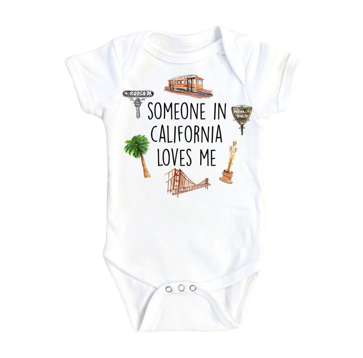 California Icons - Baby Boy Girl Clothes Infant Bodysuit Funny Cute Newborn Onesie