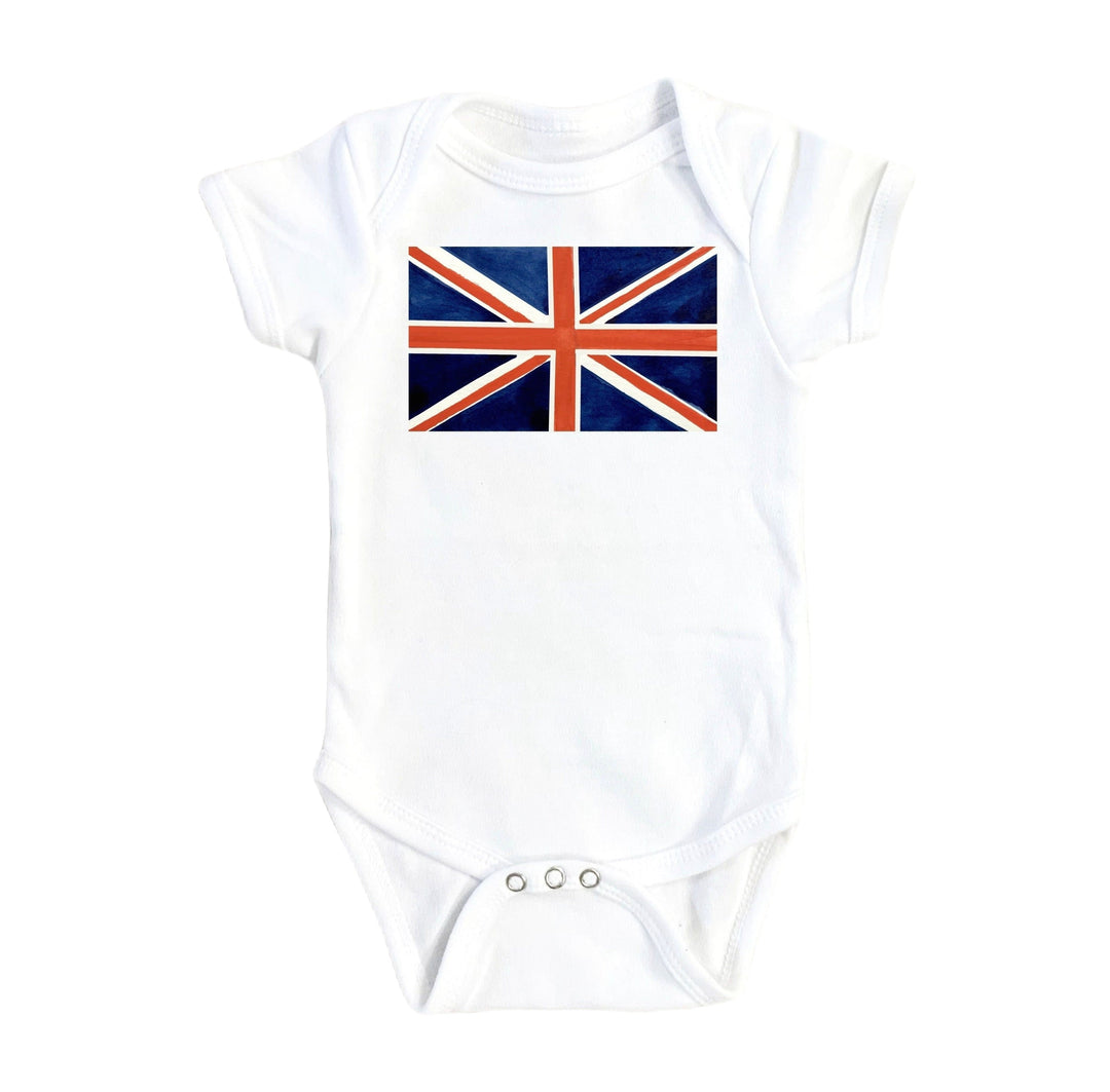 British Flag - Baby Boy Girl Clothes Infant Bodysuit Funny Cute Newborn Onesie