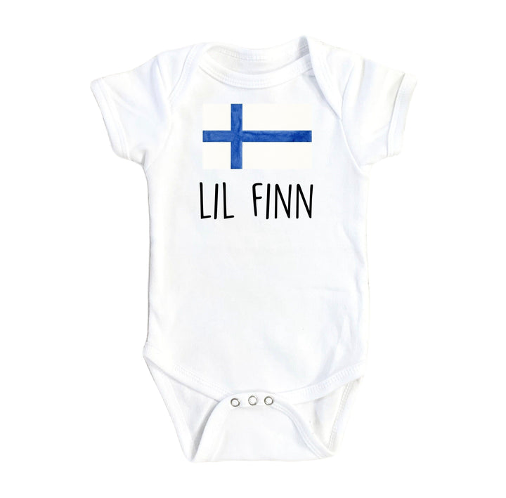 Finland Lil Finn - Baby Boy Girl Clothes Infant Bodysuit Funny Cute Newborn Onesie