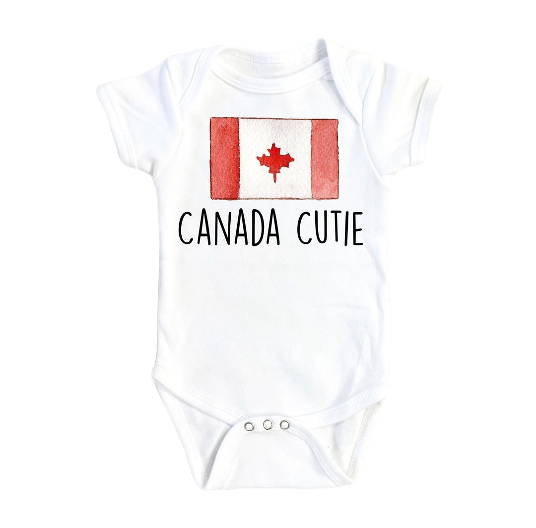 Canadian Cutie - Baby Boy Girl Clothes Infant Bodysuit Funny Cute Newborn Onesie