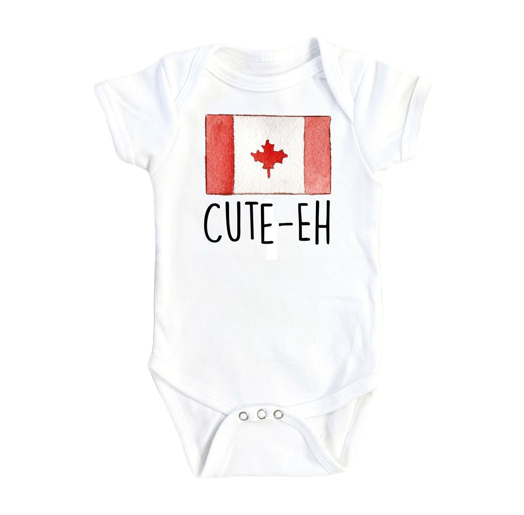 Canada Cute Eh - Baby Boy Girl Clothes Infant Bodysuit Funny Newborn Onesie