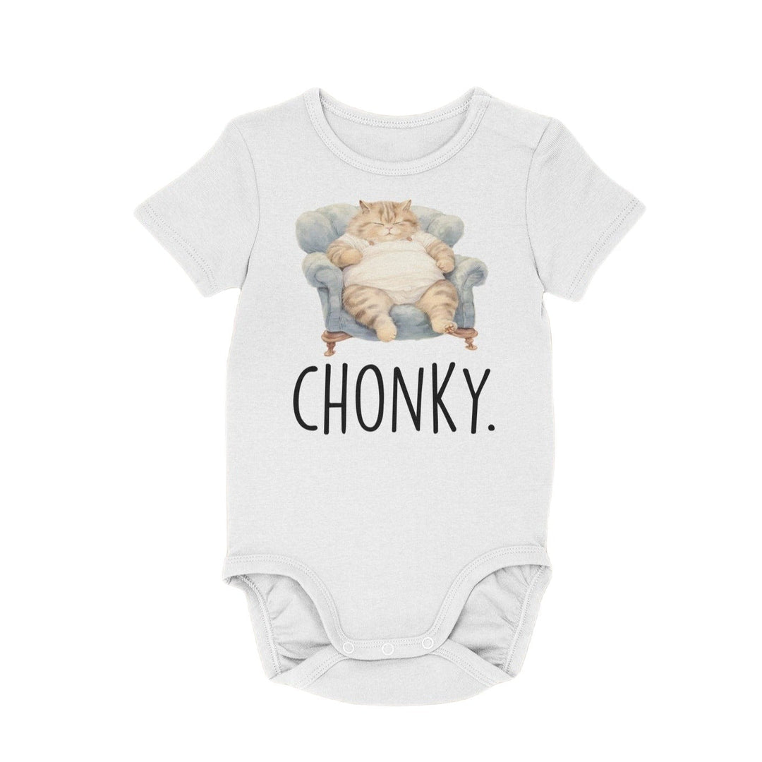 Cat Chonky - Baby Boy Girl Clothes Infant Bodysuit Funny Cute Newborn Onesie