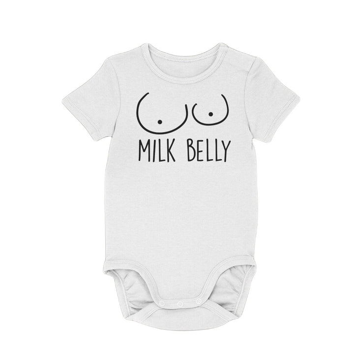 Milk Belly - Baby Boy Girl Clothes Infant Bodysuit Funny Cute Newborn Onesie