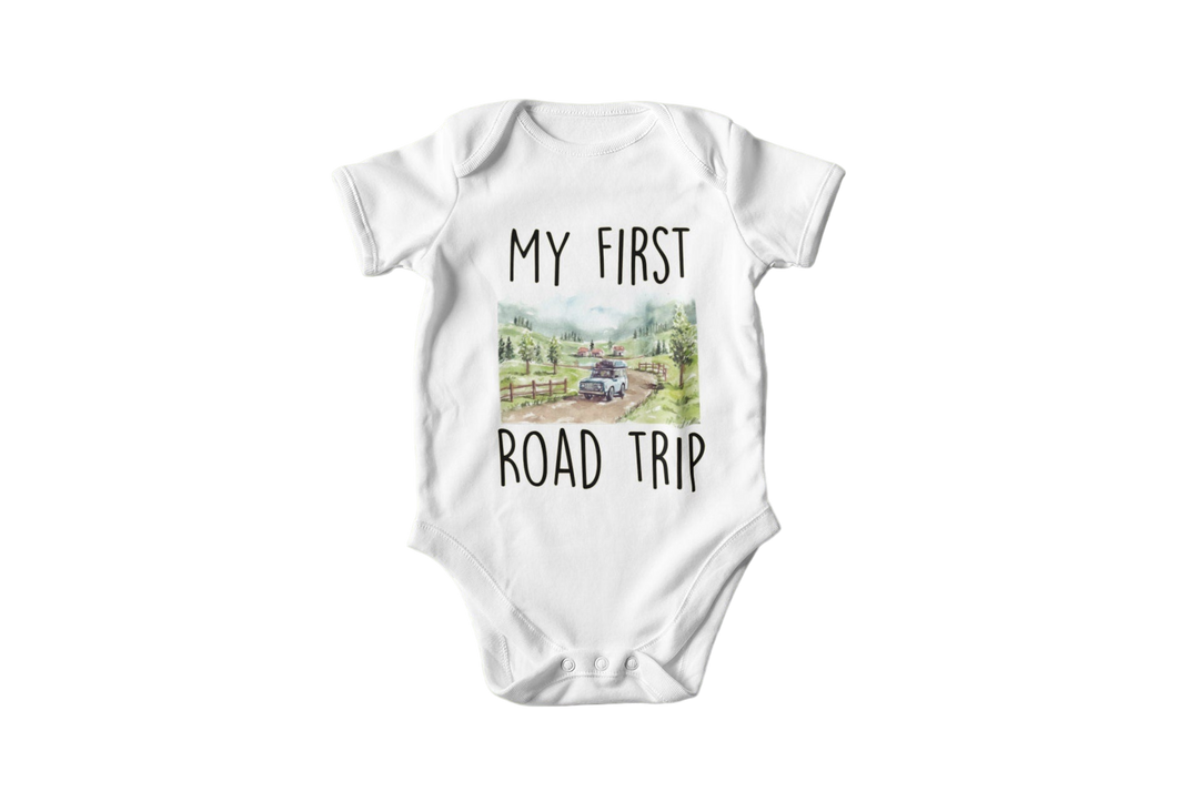 Road Trip Car - Baby Boy Girl Clothes Infant Bodysuit Funny Cute Newborn Onesie