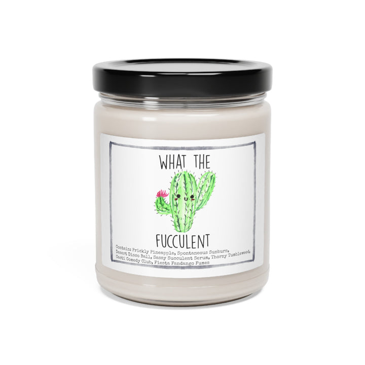 Cactus Succulent - 9oz Soy Candle, Birthday,  Friend, Birthday Gift, Men Women