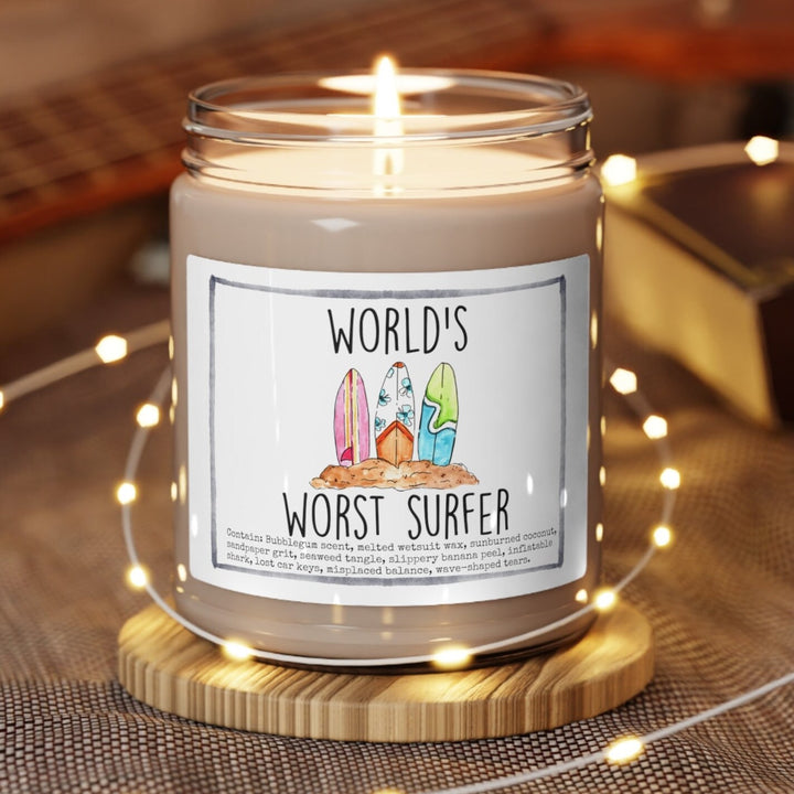 Worst Surfer - 9oz Soy Candle, Birthday,  Friend, Birthday Gift, Men Women