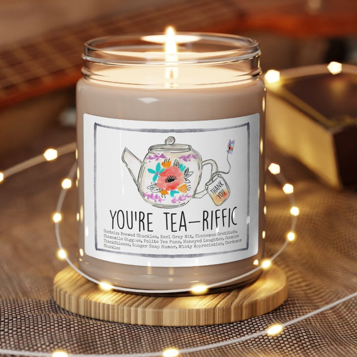 Tea Thank You - 9oz Soy Candle, Birthday,  Friend, Birthday Gift, Men Women