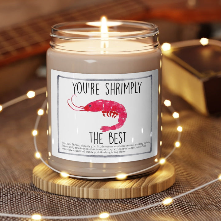 Shrimp Thank You - 9oz Soy Candle, Birthday,  Friend, Birthday Gift, Men Women