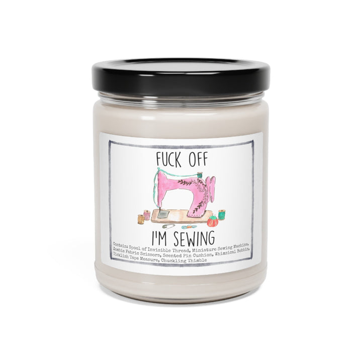 Sewing Seamstress - 9oz Soy Candle, Birthday,  Friend, Birthday Gift, Men Women