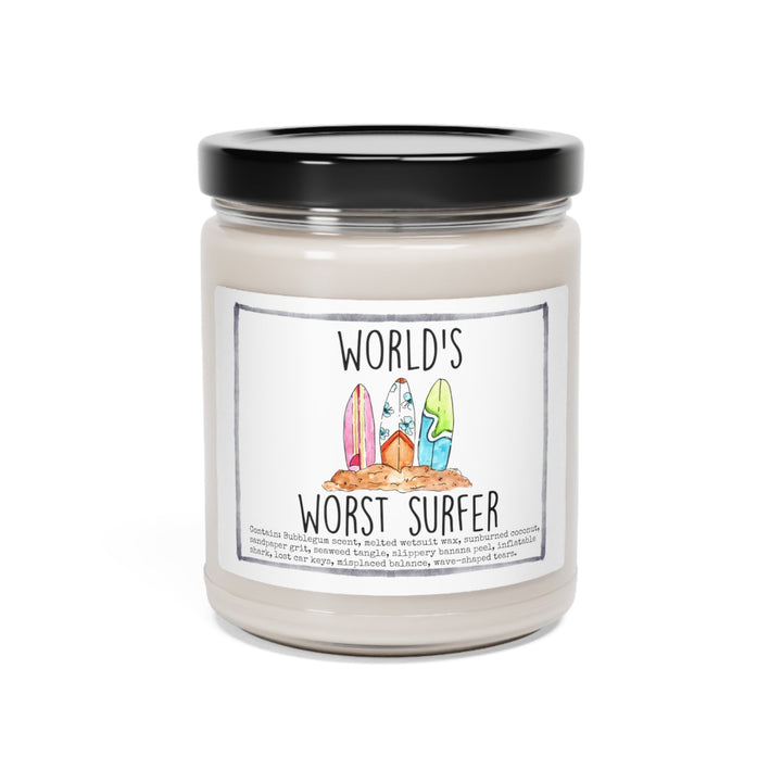 Worst Surfer - 9oz Soy Candle, Birthday,  Friend, Birthday Gift, Men Women