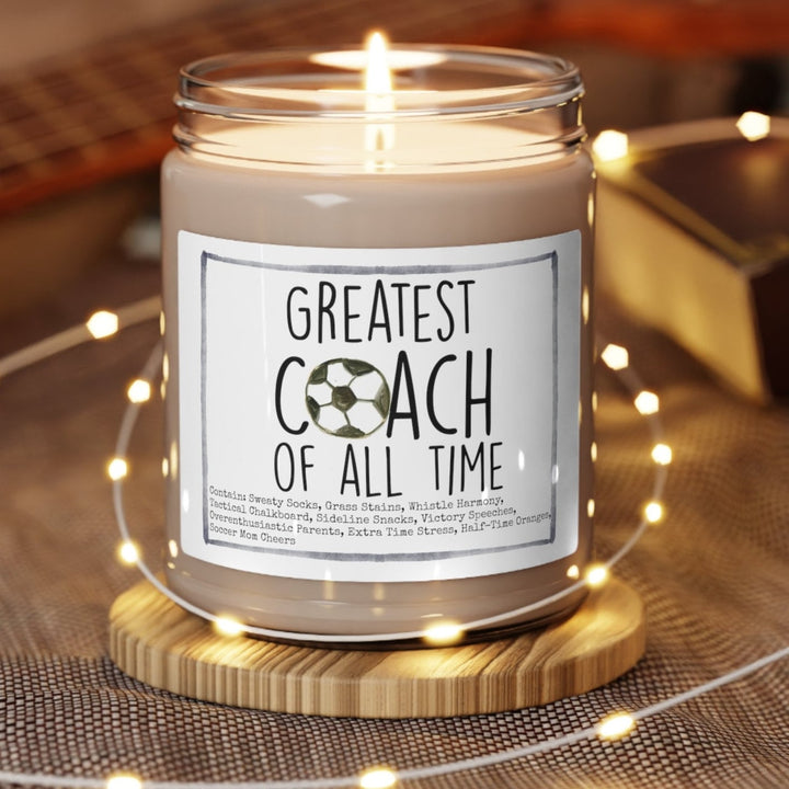 Soccer Coach - 9oz Soy Candle, Birthday,  Friend, Birthday Gift, Men Women